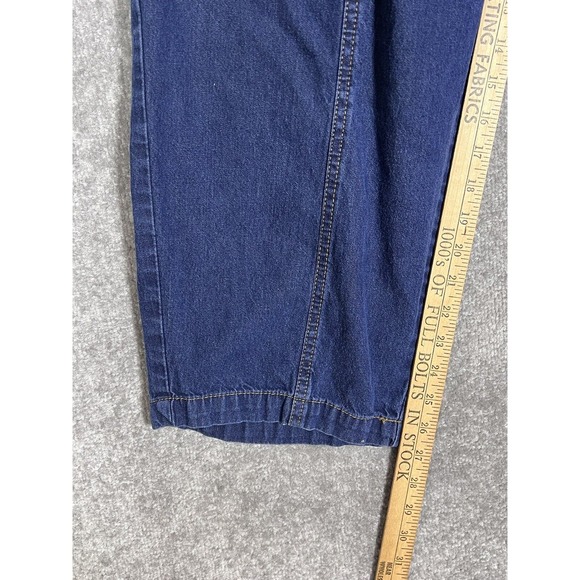 Roamans Elastic Waist Pull On Jeans Womens Size 28W Petite Blue Denim Pockets - Picture 7 of 8